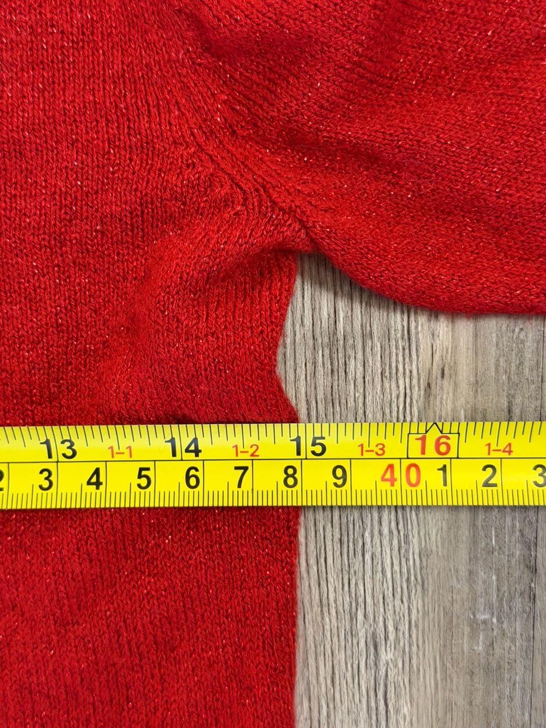 In*Girl Christmas Sweater Size M 10-12 Red Candy Cane Bow 4