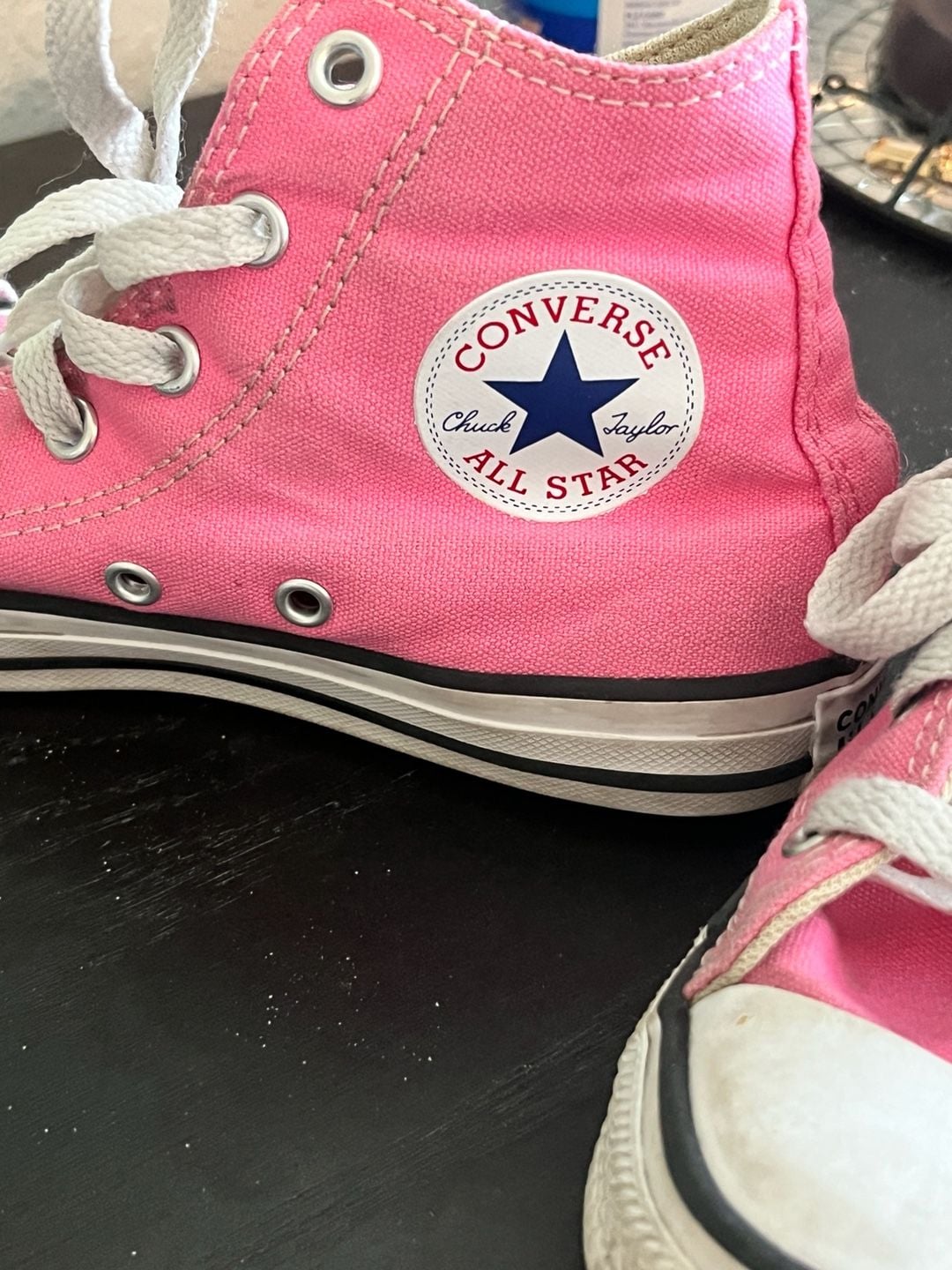 Converse Chuck Taylor All Star High Top Size 1 Pink Canvas 7