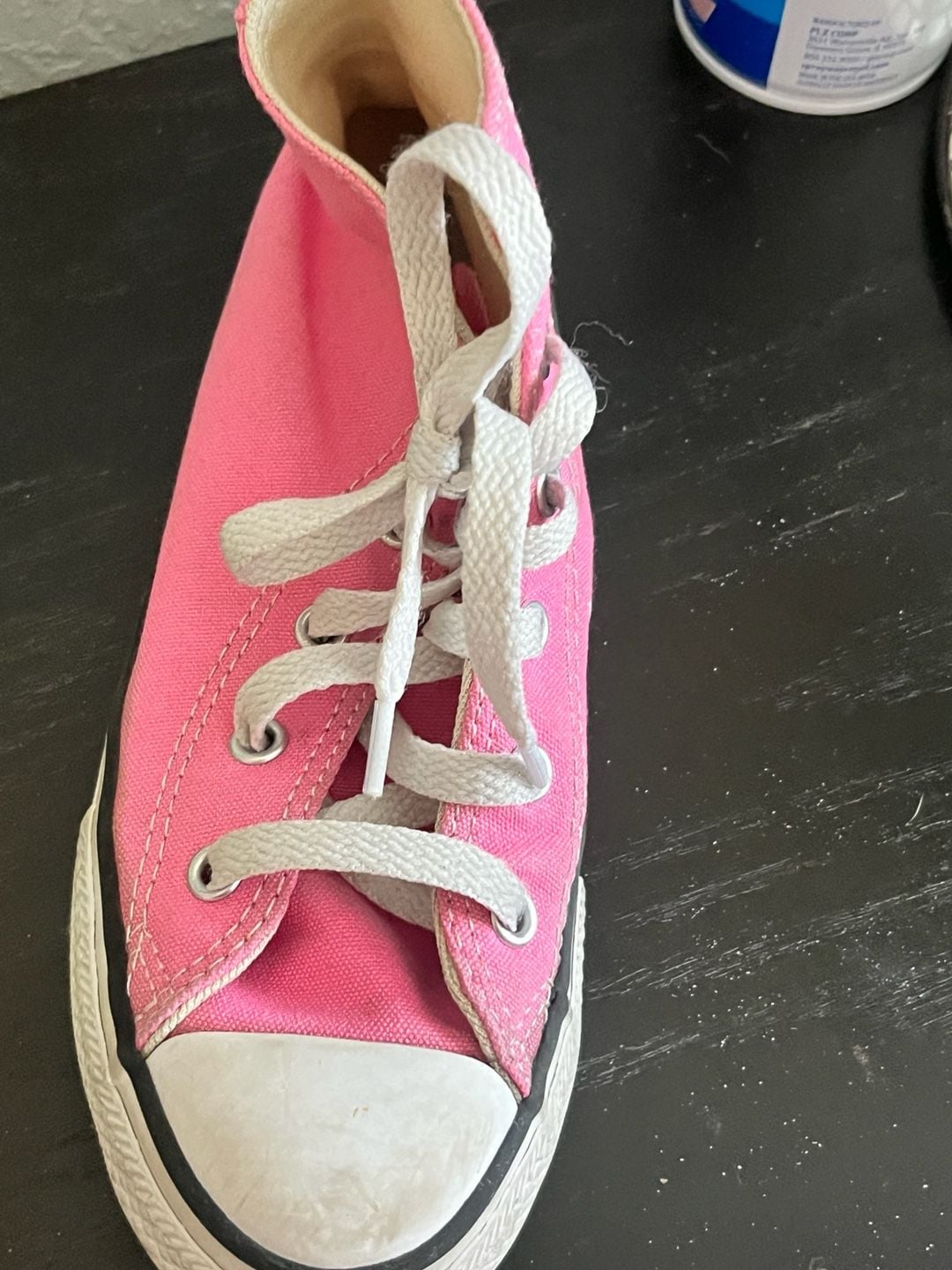 Converse Chuck Taylor All Star High Top Size 1 Pink Canvas 13