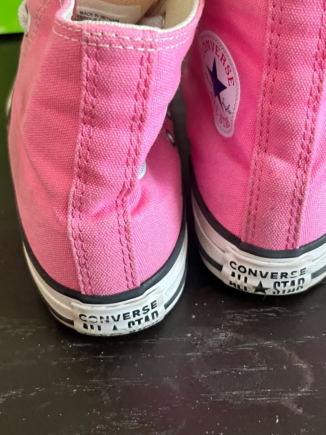 Converse Chuck Taylor All Star High Top Size 1 Pink Canvas 14