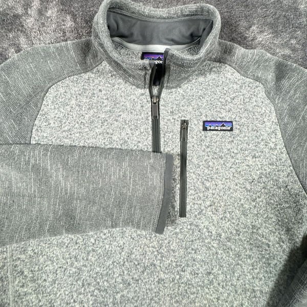 Men’s Patagonia Better Sweater 1/4-Zip Pullover Size M Gray Knit Fleece