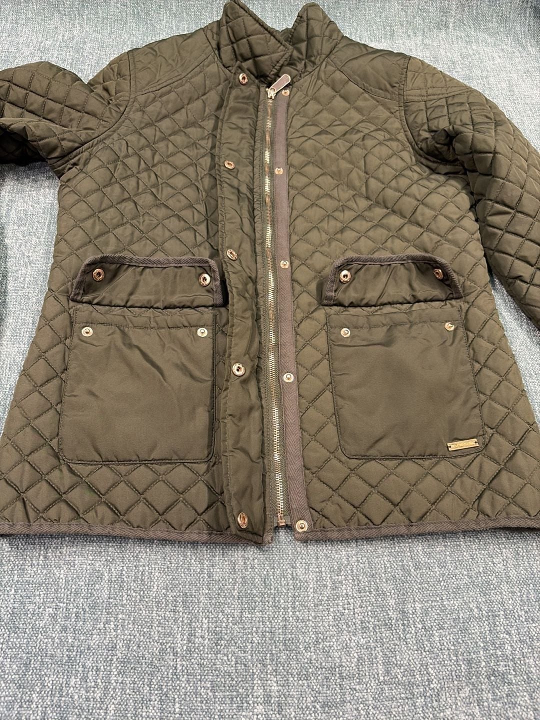 U.S. Polo Assn. Quilted Jacket Olive Green 7