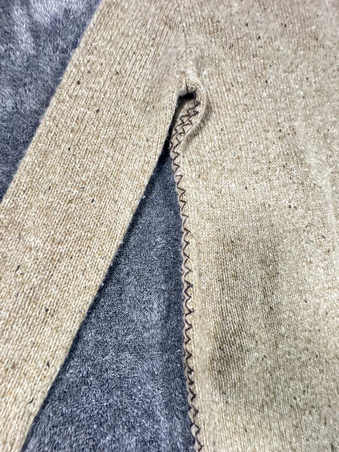 Ralph Lauren Turtleneck Sweater Dress Size PS Neutral Donegal Wool Fall Brown 6