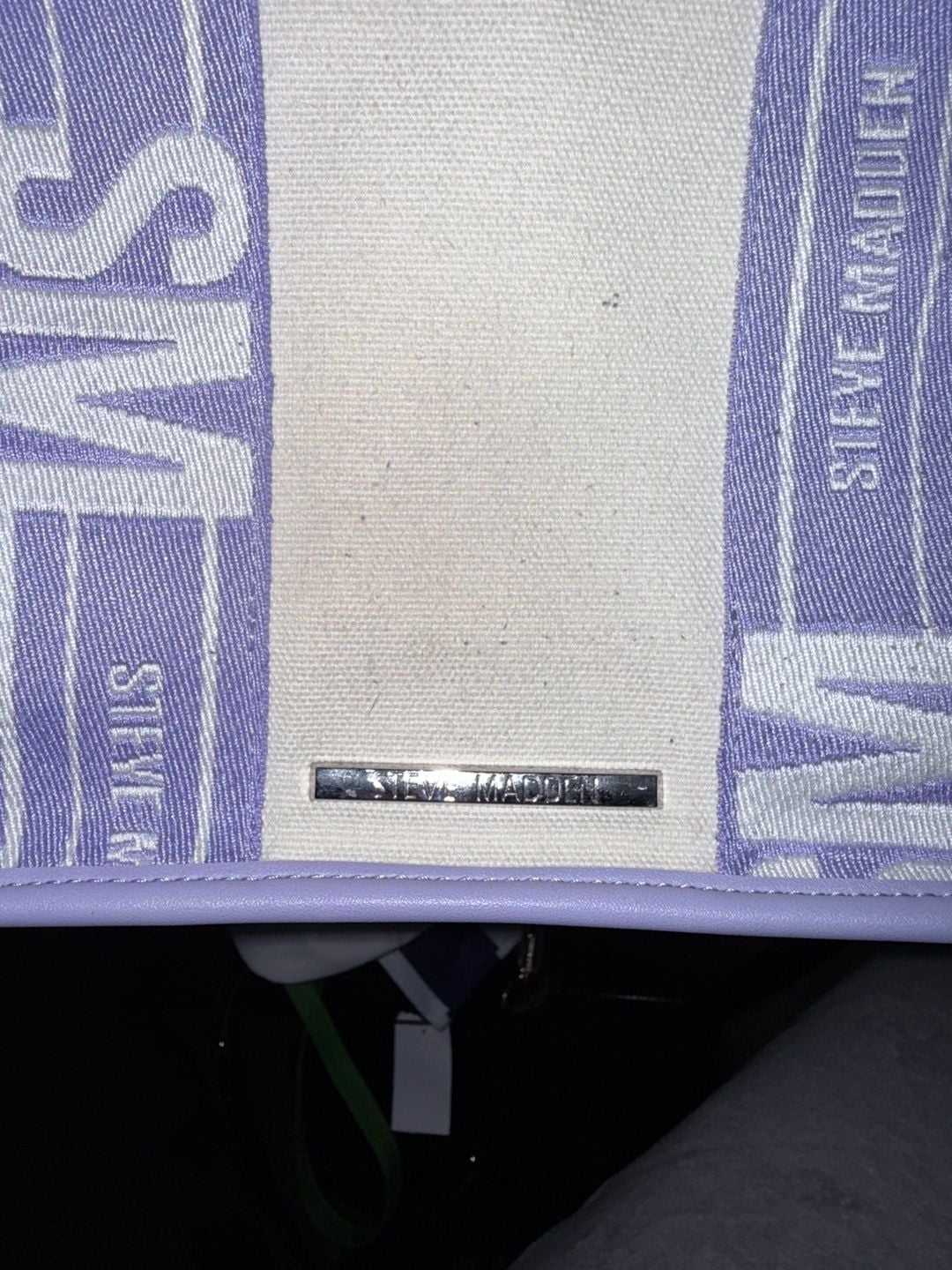 Steve Madden Bwebber Crossbody Tote Lavender Multi 4