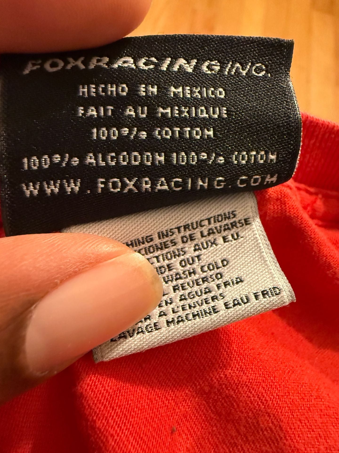 Retro Y2K Fox Racing Long Sleeve Graphic Shirt Red Size L 6