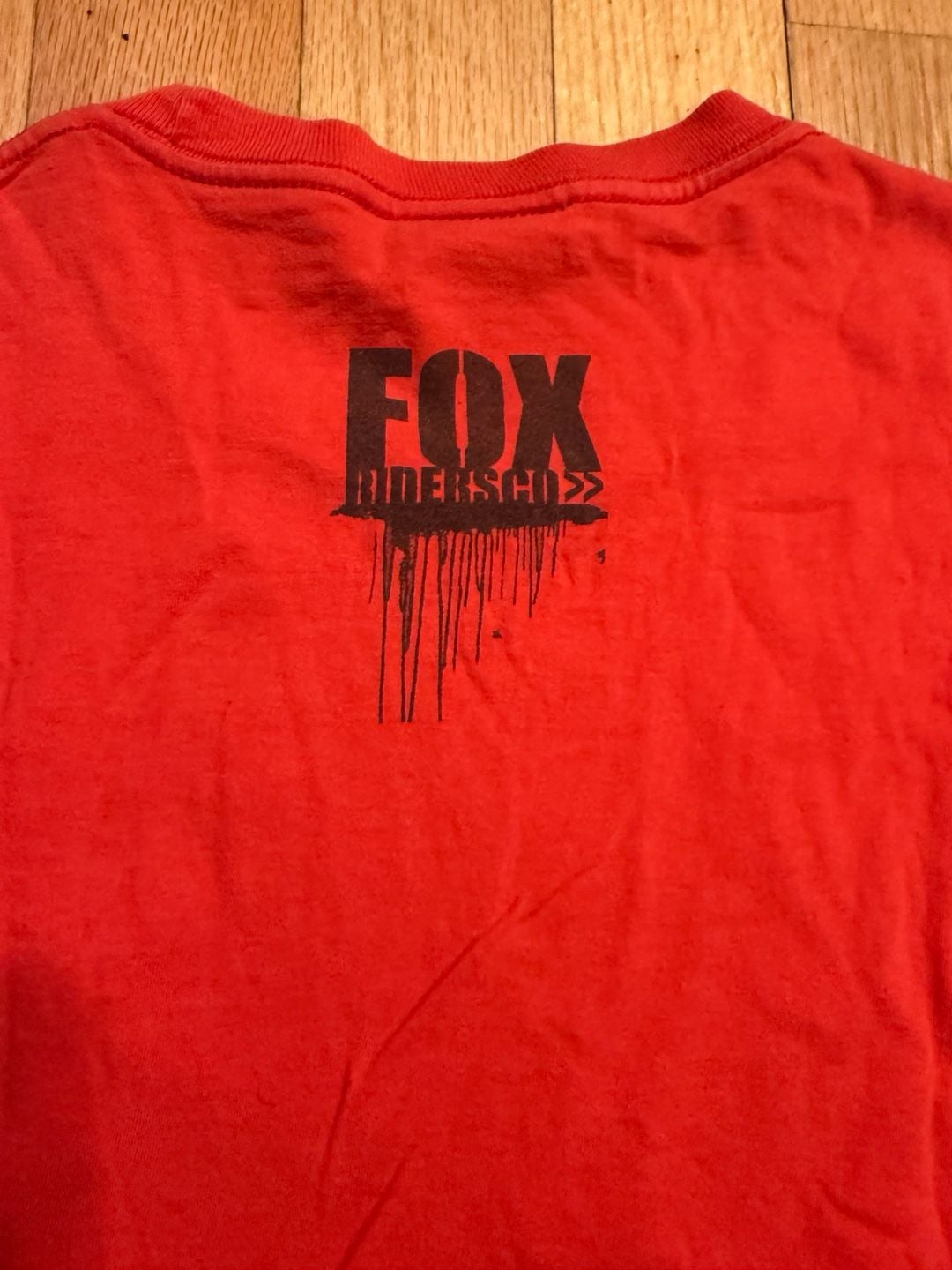 Retro Y2K Fox Racing Long Sleeve Graphic Shirt Red Size L 11