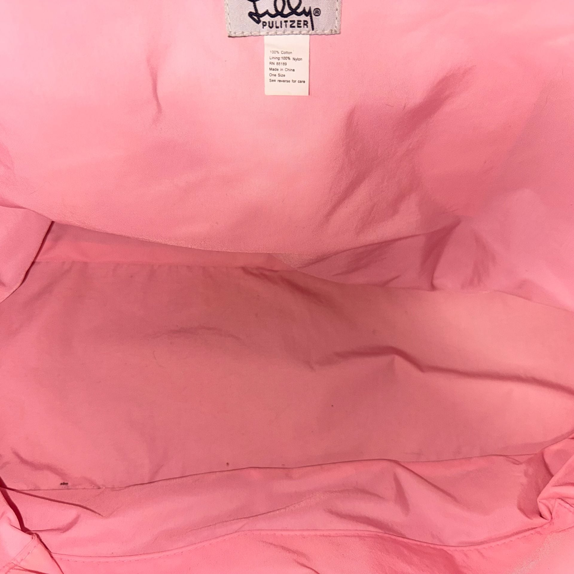 Vintage Lilly Pulitzer Canvas Tote Bag One Size Multic 5