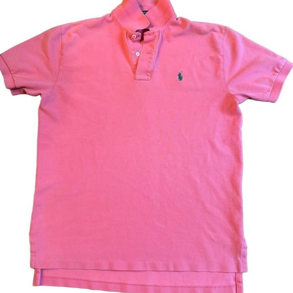 Polo Ralph Lauren Polo Shirt Size M Pink Cotton