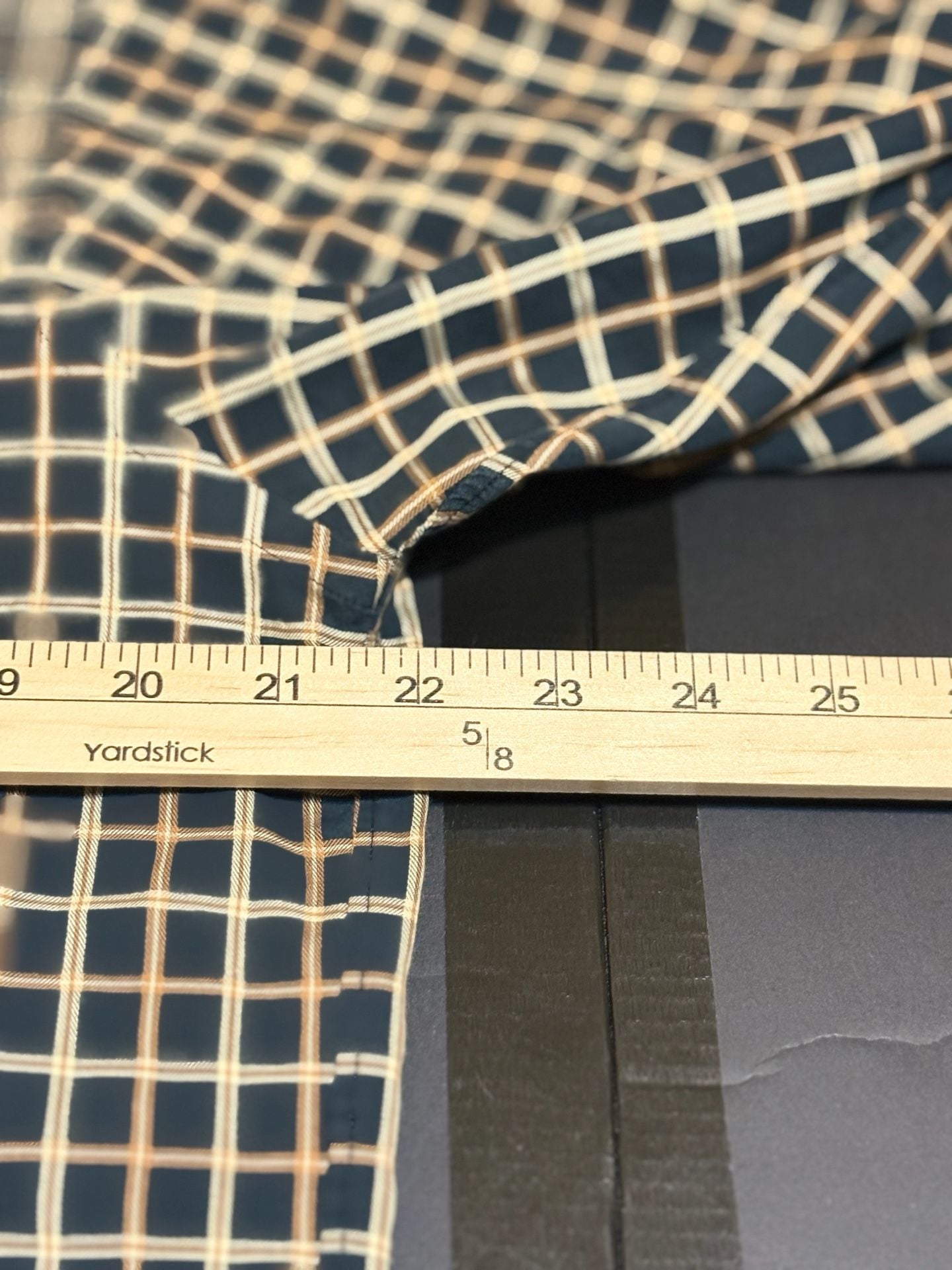Scott Barber Plaid Button-Down Shirt Size M Dark Green Cotton 9
