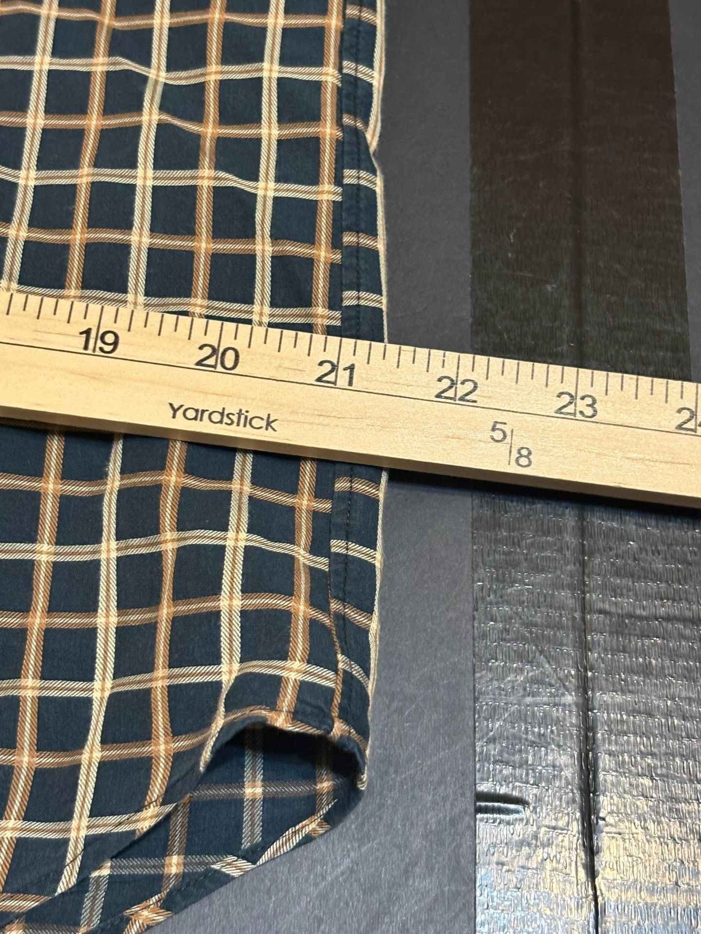 Scott Barber Plaid Button-Down Shirt Size M Dark Green Cotton 10