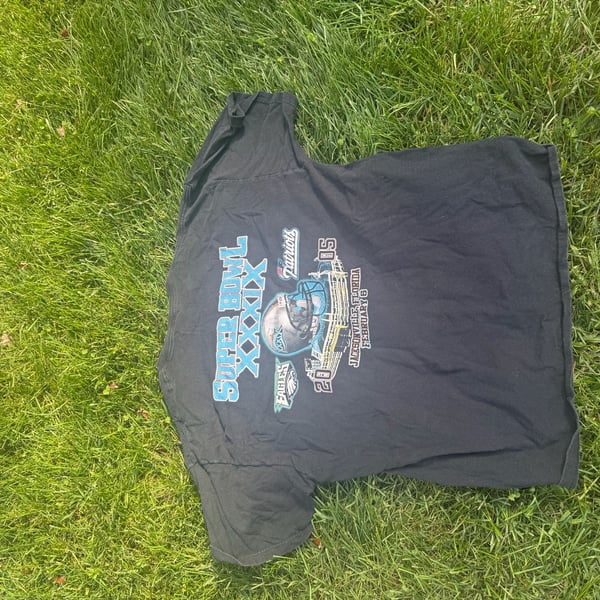 NFL Super Bowl XXXIX Patriots vs Eagles 2005 T-Shirt Black