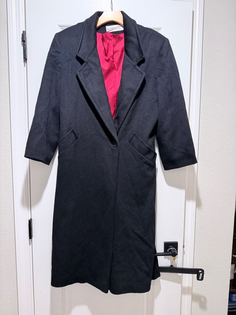 Ben Samuels Wool Overcoat Black 2