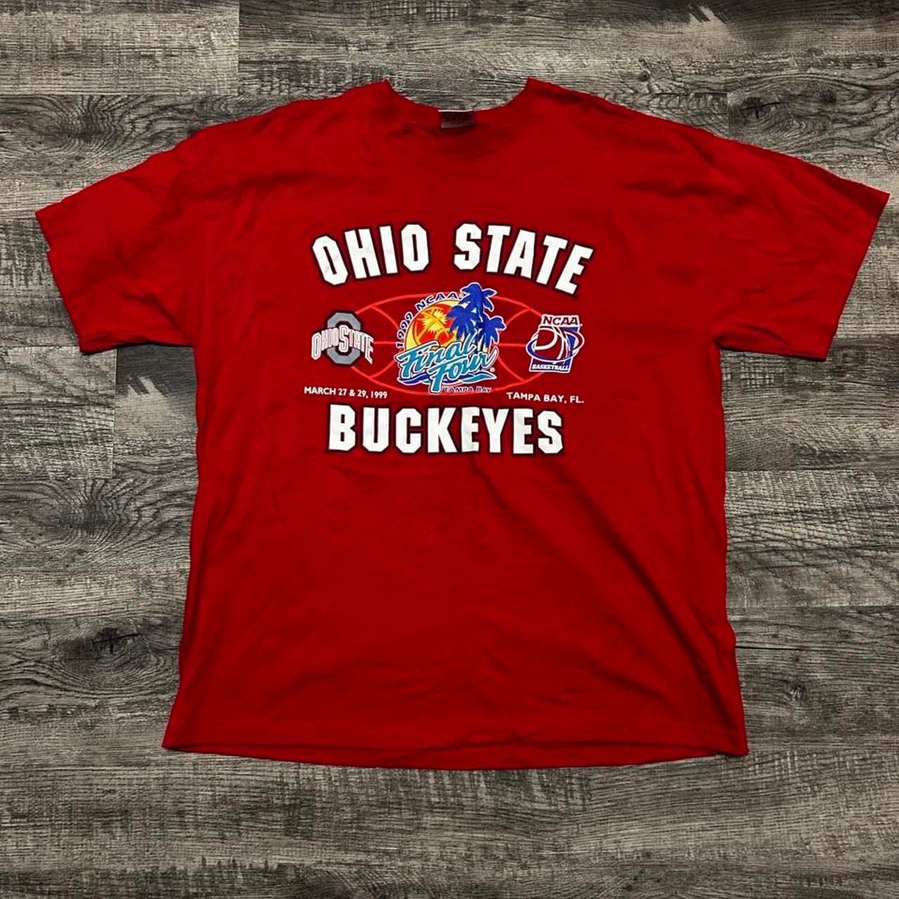 Gear For Sports Ohio State T-Shirt Size XL Red 1999 Final Four Tampa Bay 2