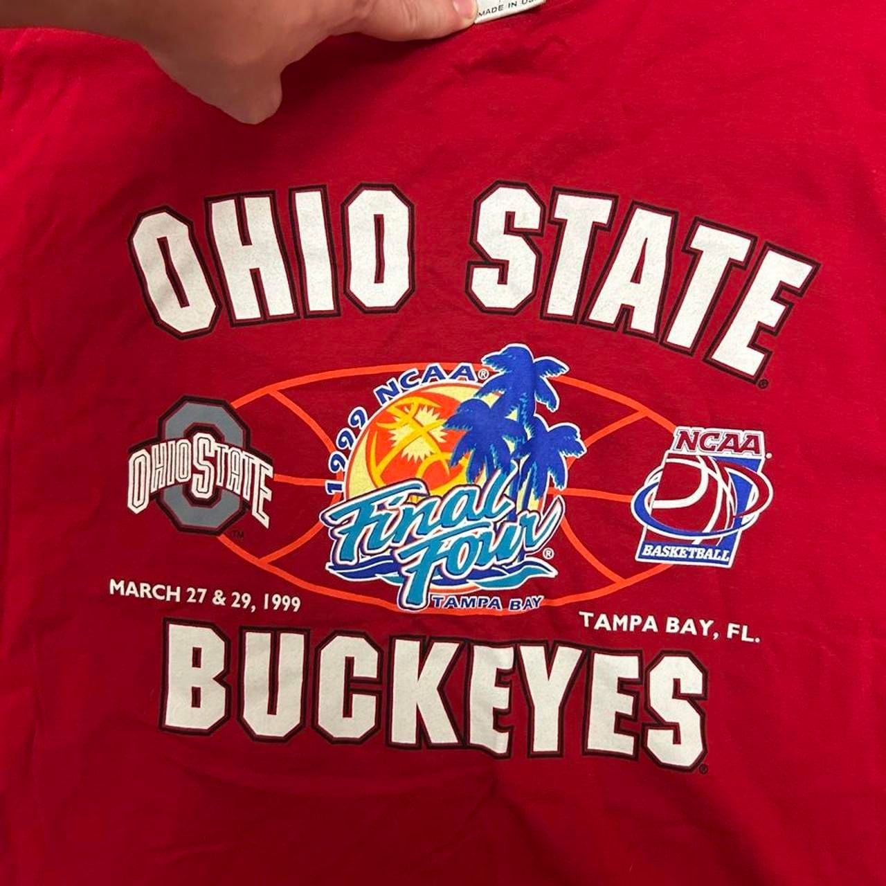 Gear For Sports Ohio State T-Shirt Size XL Red 1999 Final Four Tampa Bay 4