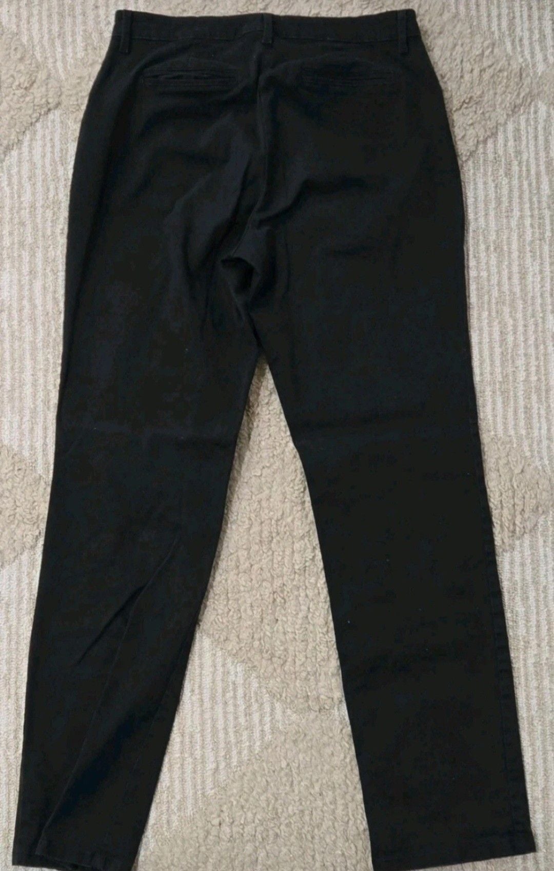 Lee Pants Size 10 Long Black Cotton Stretch Casual Trousers 6