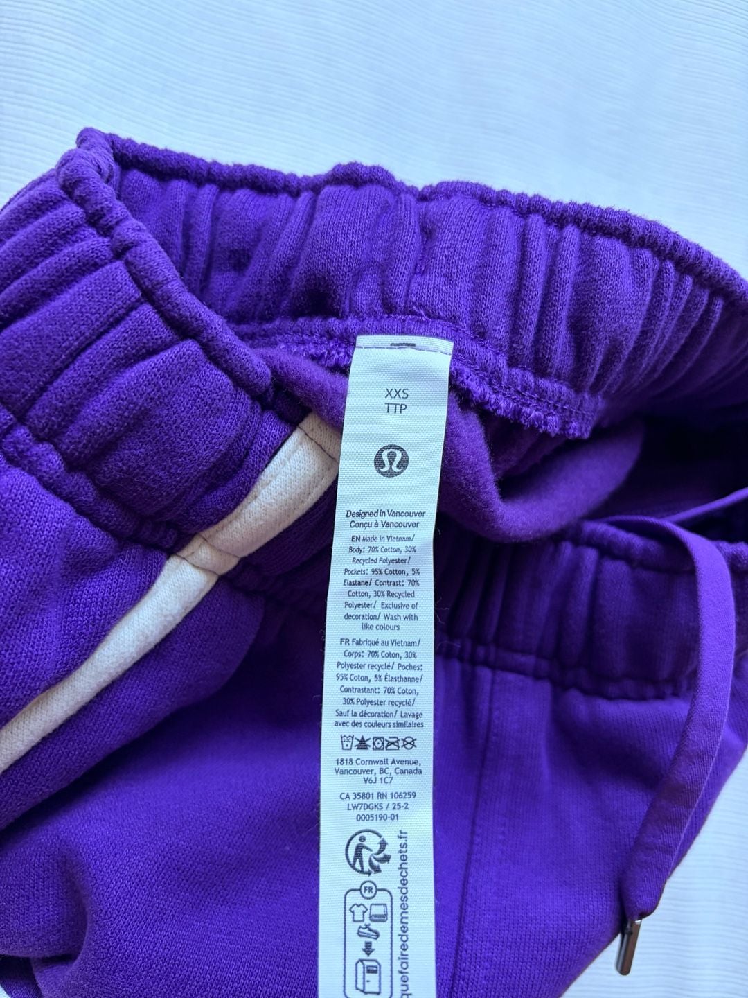 Lululemon Scuba MR Oversized Short 3 Trim Purple Size XXS 8