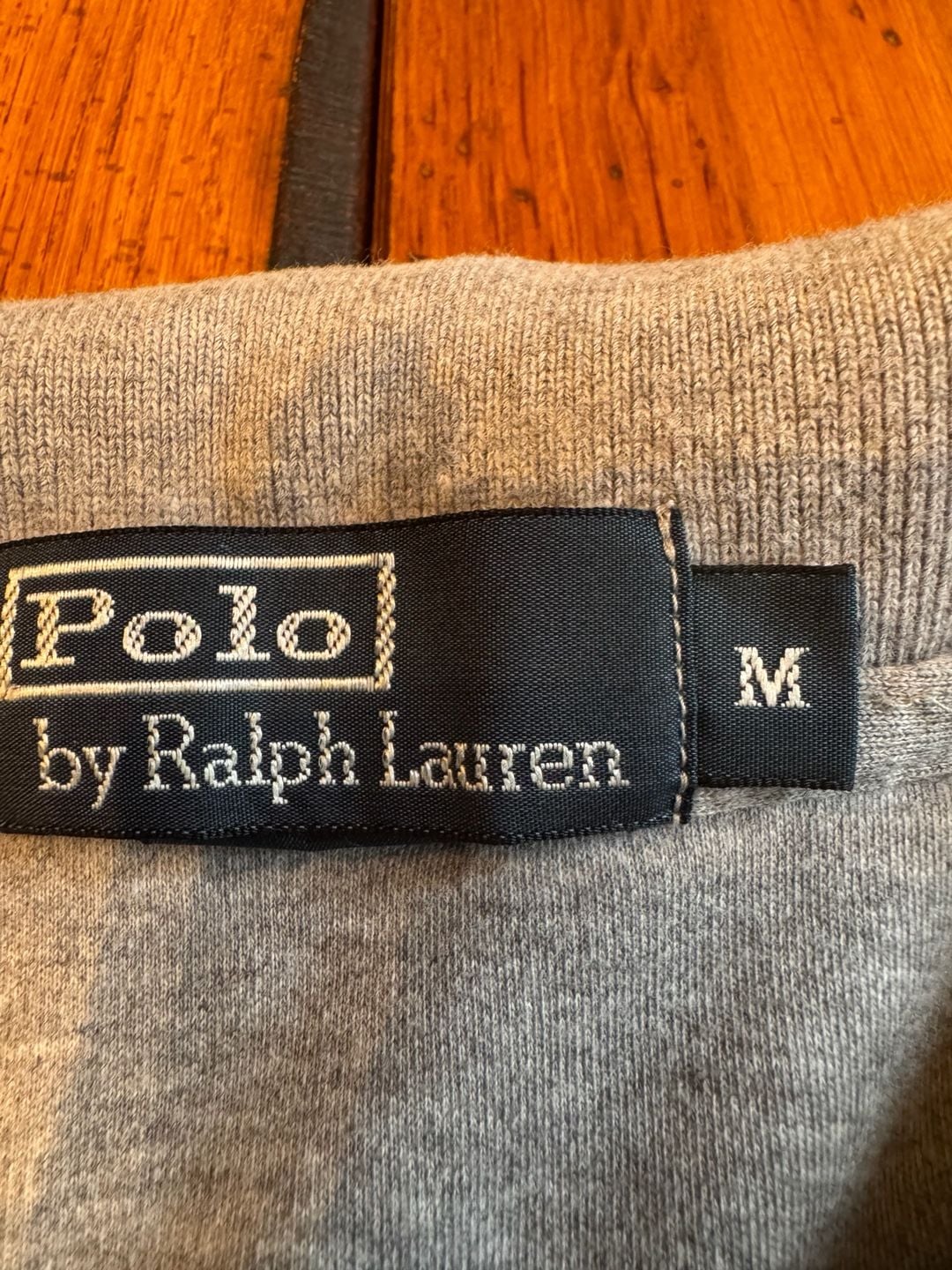 Polo By Ralph Lauren Long Sleeve Polo Shirt Size M Gray Cotton 5