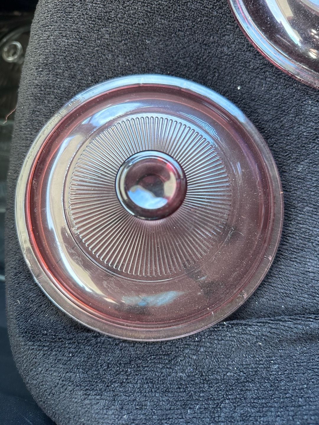 Pyrex Visions Cranberry Glass Saucepan Lid V1.5C 1