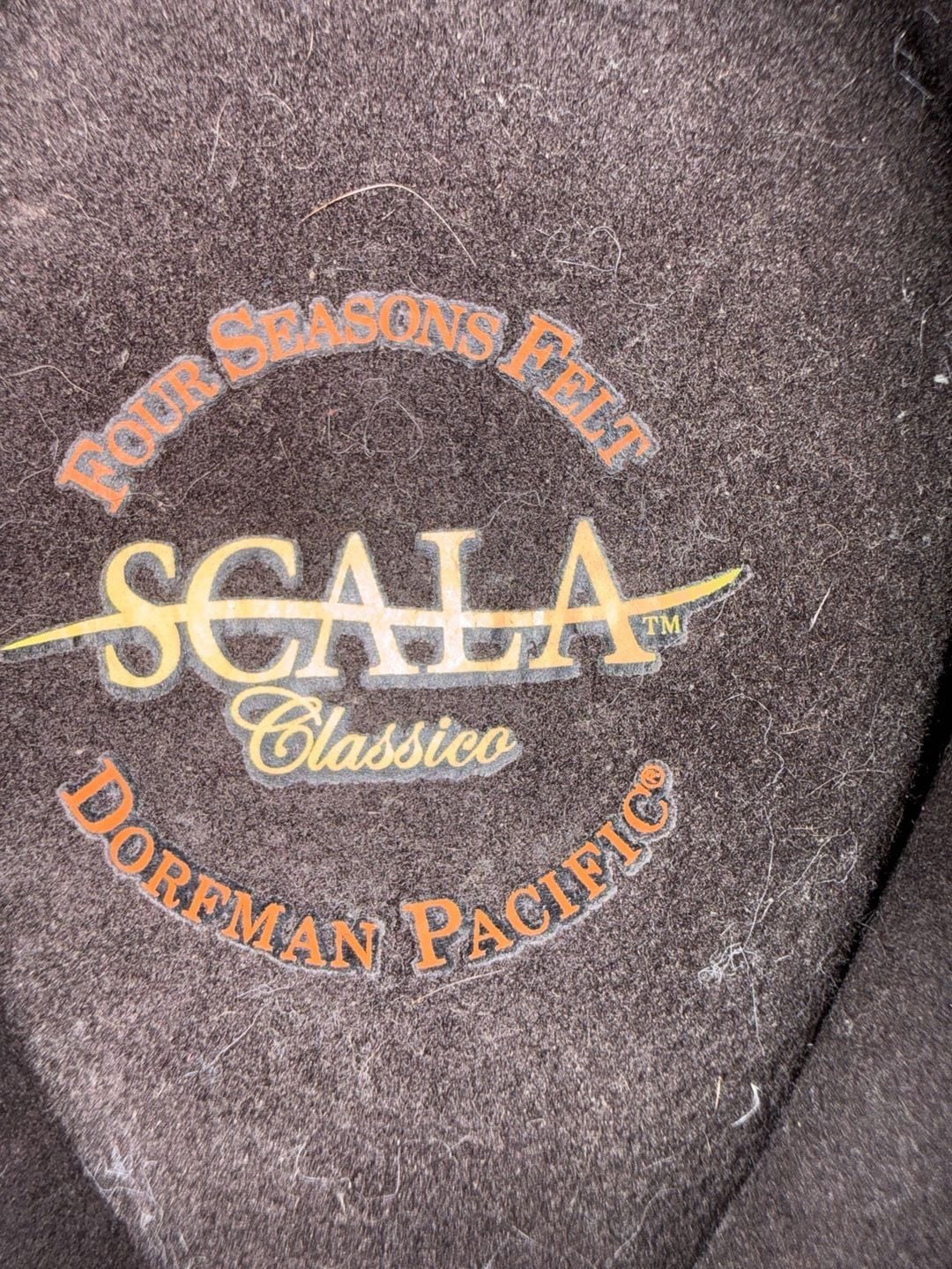 Scala Classico Wool Felt Fedora Hat Brown Leather Band 6