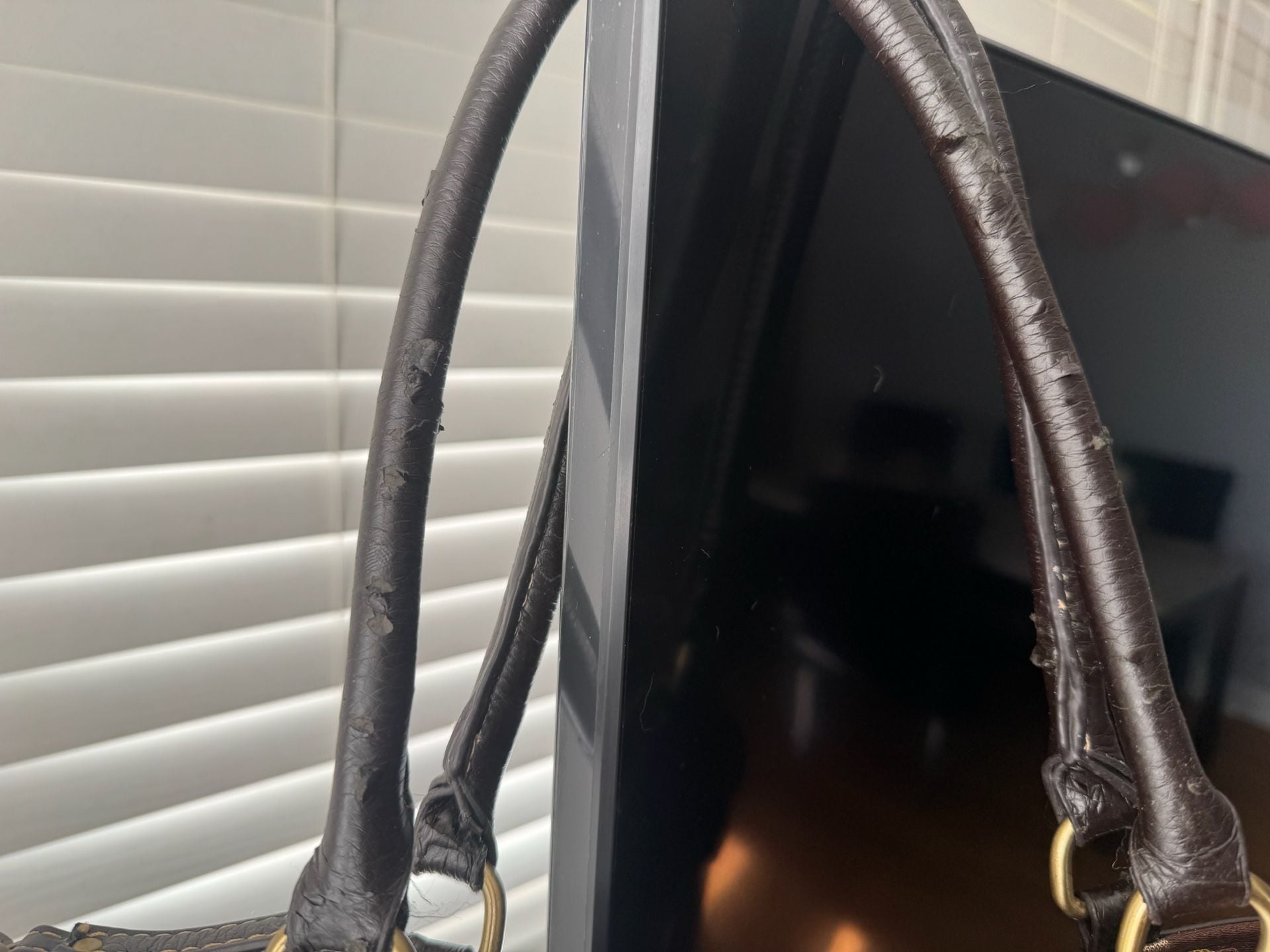 Coach Hamptons Signature Brown Satchel Handbag 4