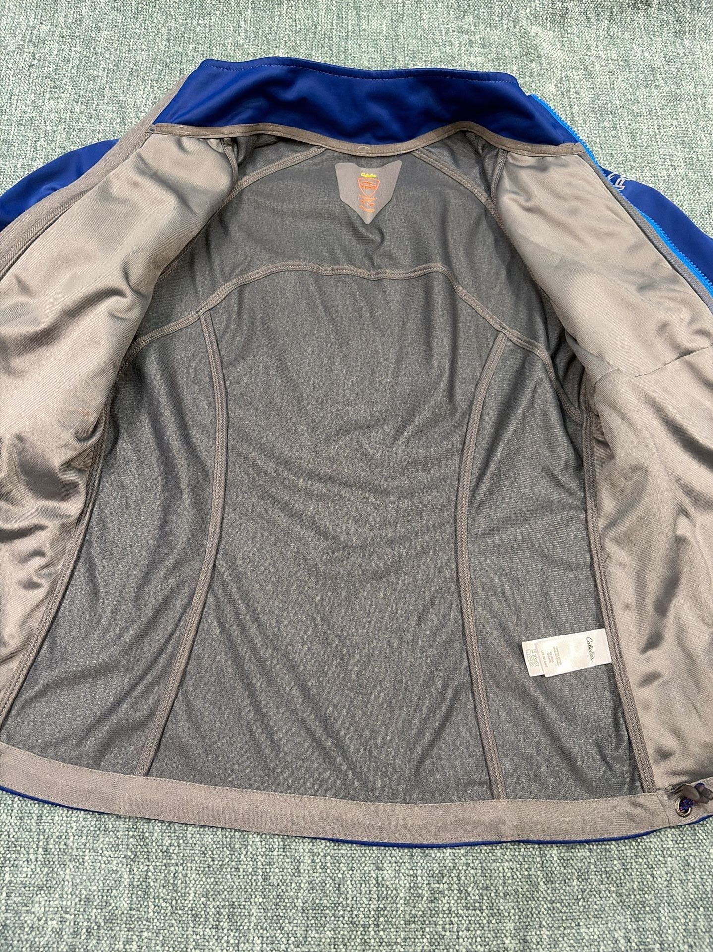 Cabelas XPG Softshell Jacket Size S Windstopper Blue Full Zip Outdoor 4