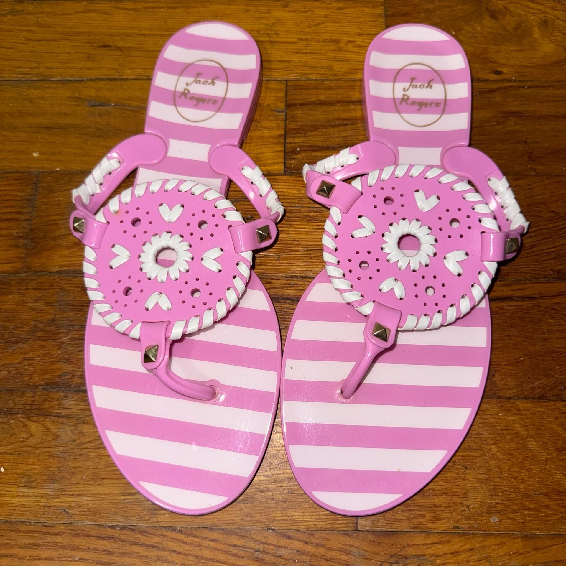 Jack Rogers Georgica Jelly Sandal Size 7 Pink 2
