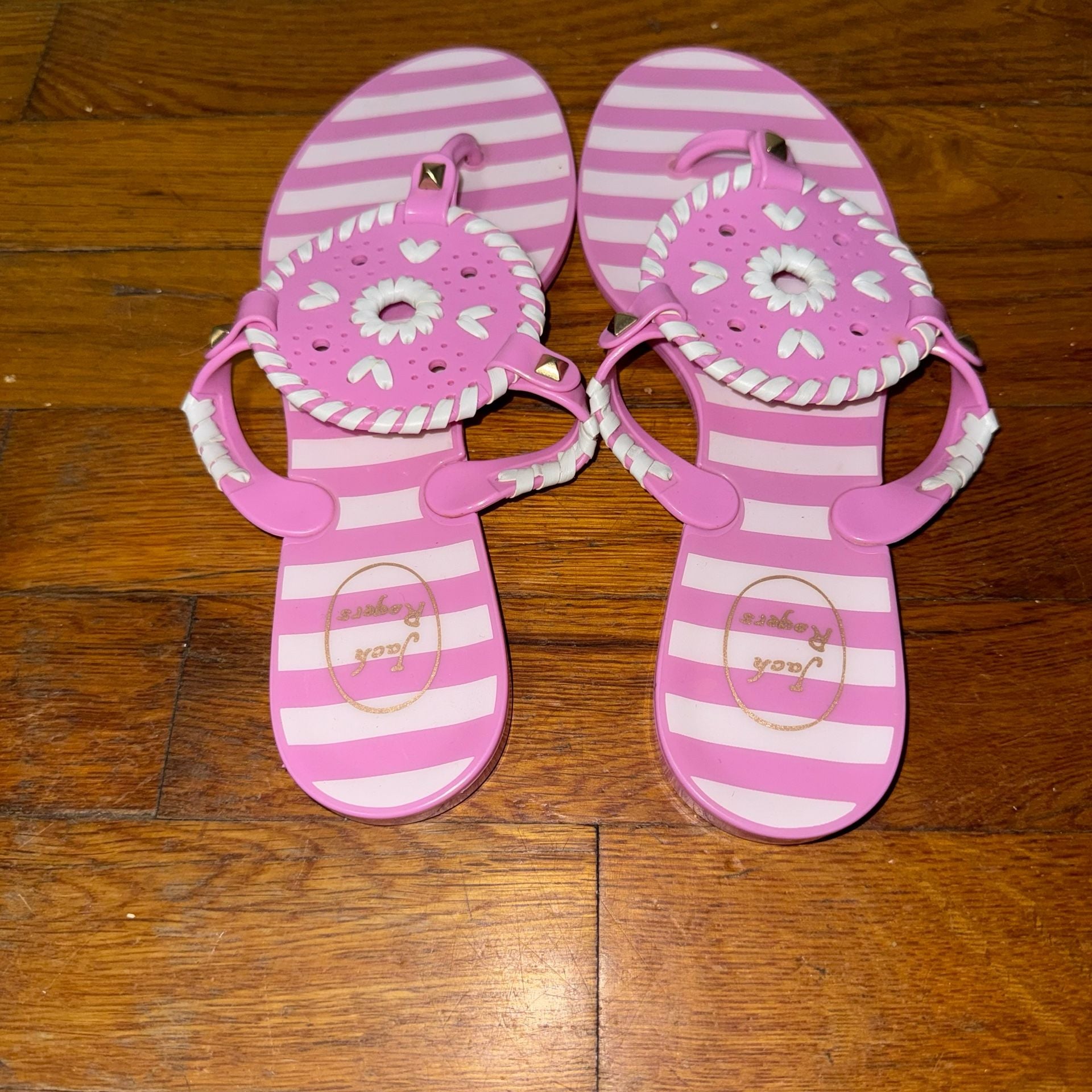 Jack Rogers Georgica Jelly Sandal Size 7 Pink 4