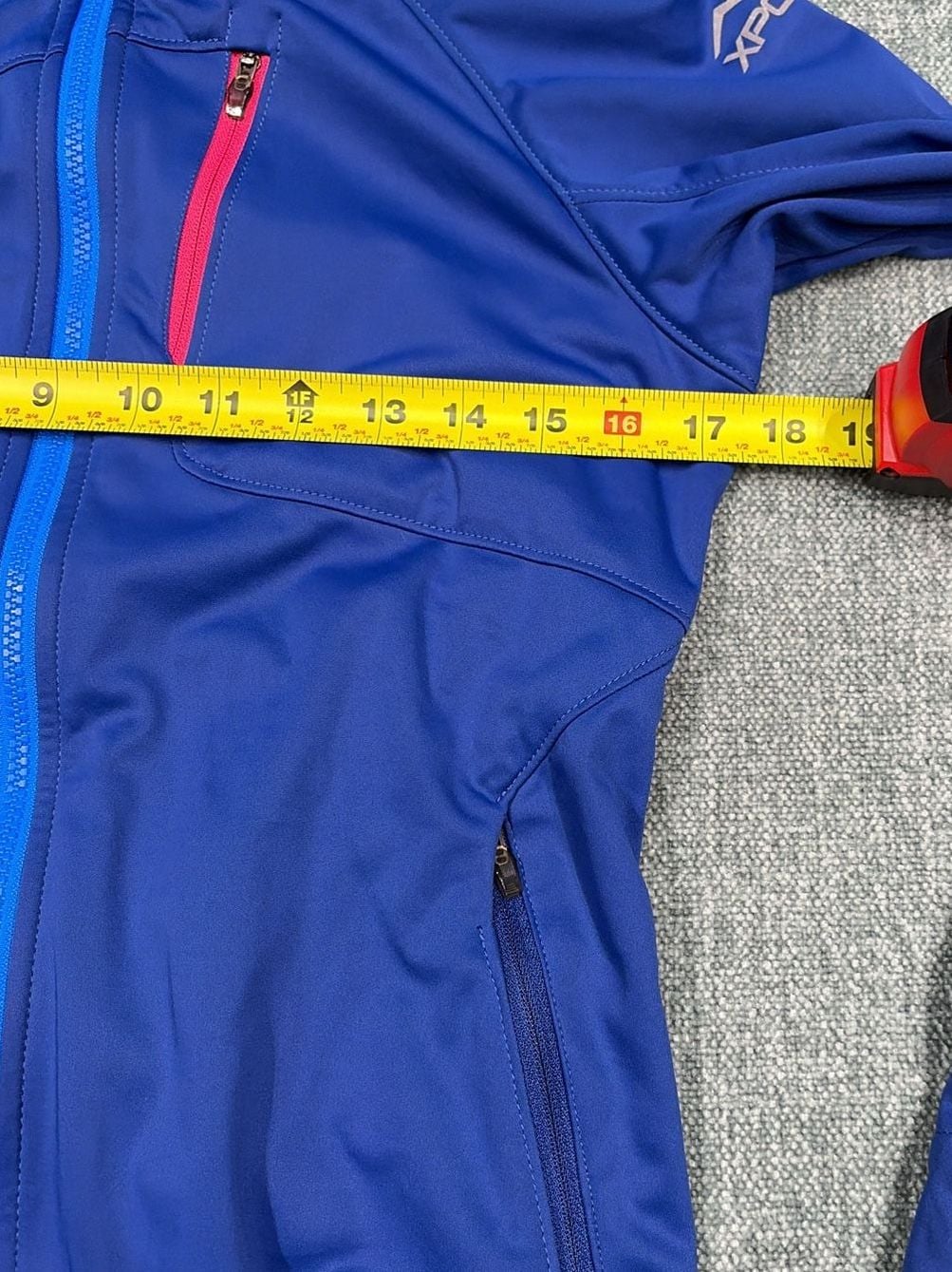 Cabelas XPG Softshell Jacket Size S Windstopper Blue Full Zip Outdoor 9