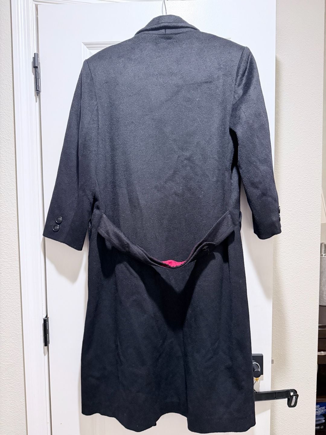 Ben Samuels Wool Overcoat Black 3