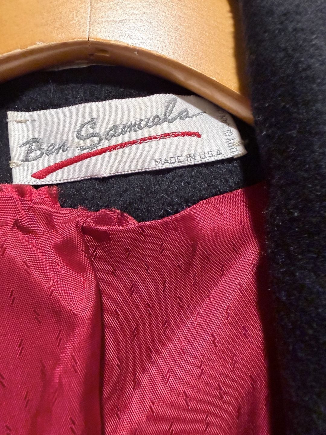 Ben Samuels Wool Overcoat Black 4