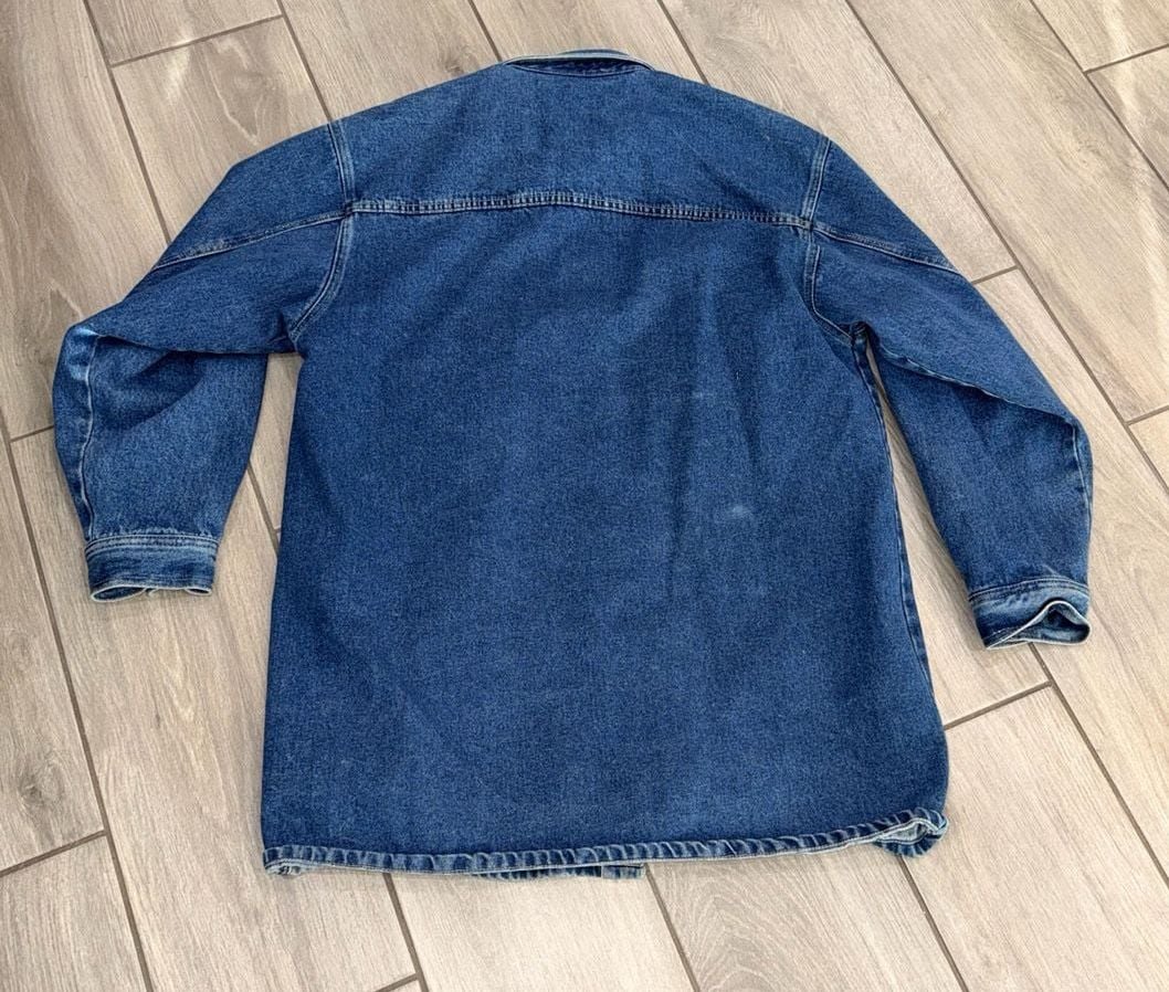 Paco Sports Vintage Blue Denim Long Sleeve Button Up Shirt Item 0497 3