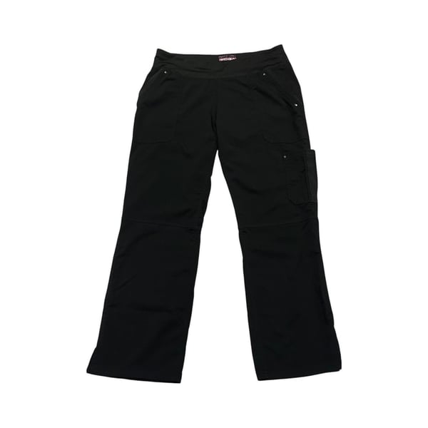 Healing Hands Purple Label Yoga Scrub Pants Black Petite Medium