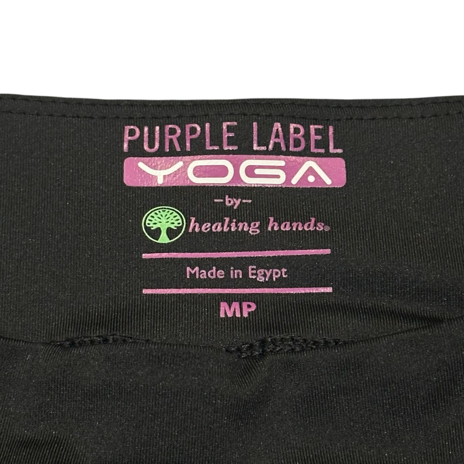 Healing Hands Purple Label Yoga Scrub Pants Black Petite Medium 5