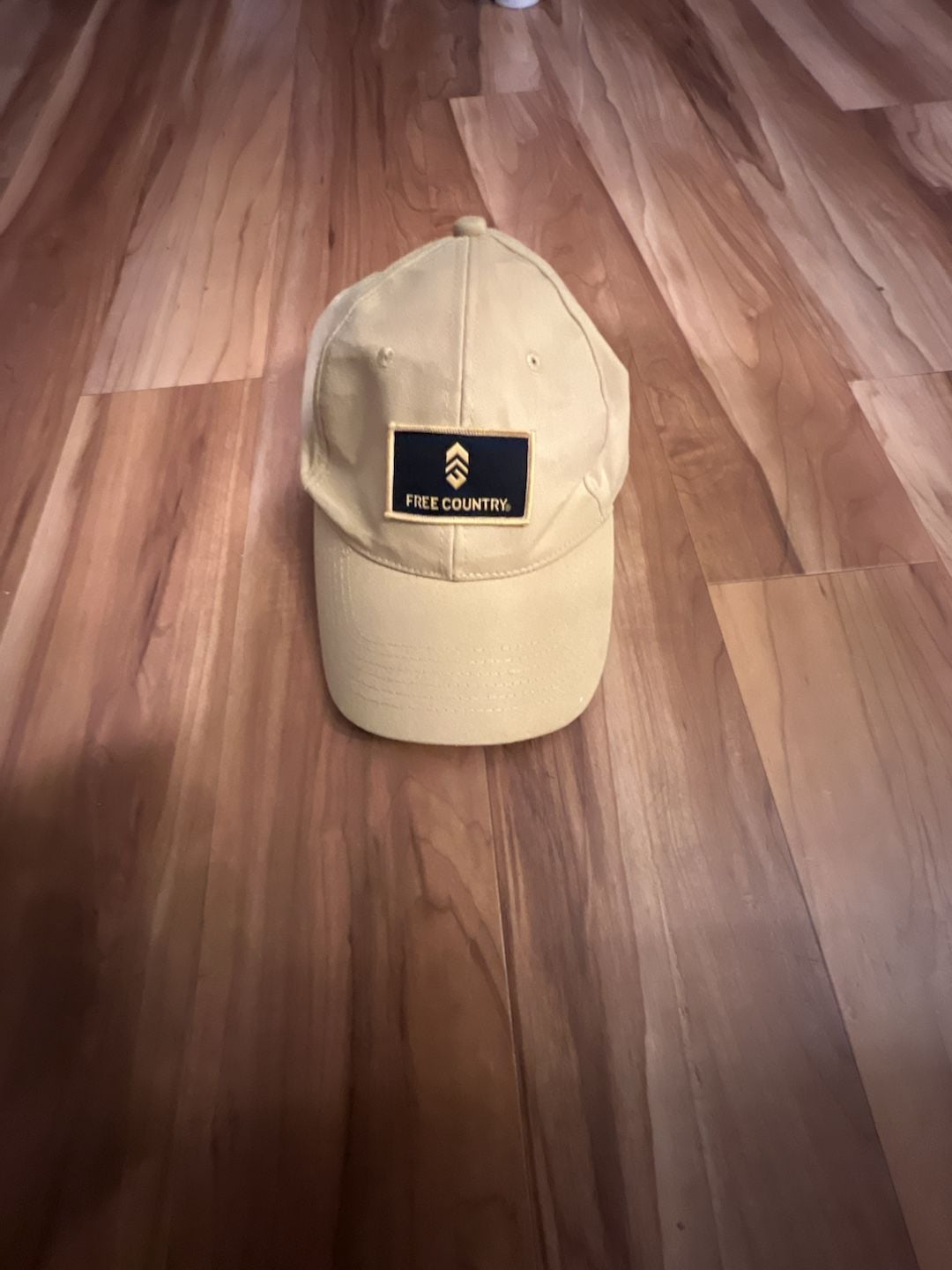 Free Country Logo Baseball Cap Tan Adjustable 2