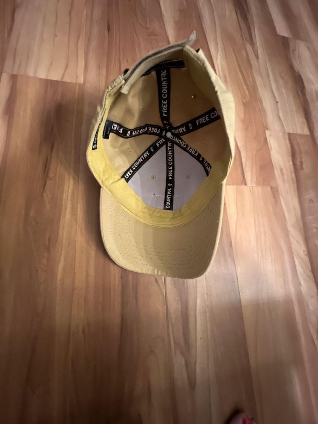Free Country Logo Baseball Cap Tan Adjustable 3