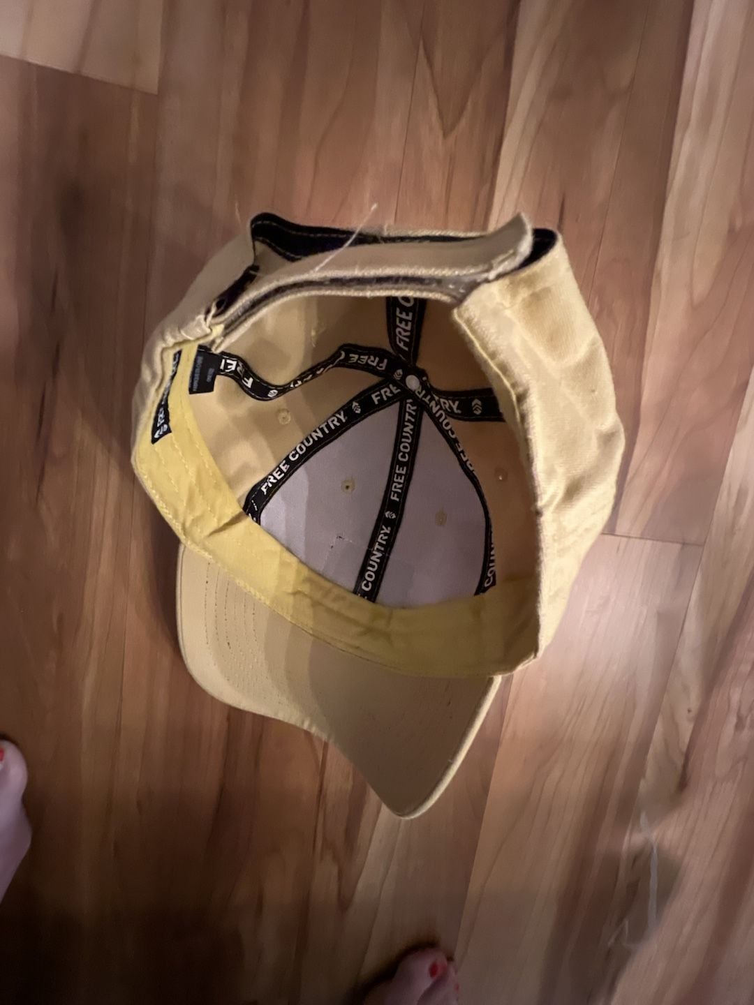 Free Country Logo Baseball Cap Tan Adjustable 4