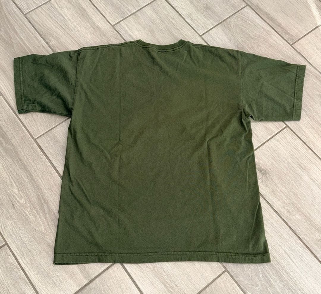 Bayside USMC T-Shirt Large Olive Green Made In USA Graphic Tee Item 0498 3
