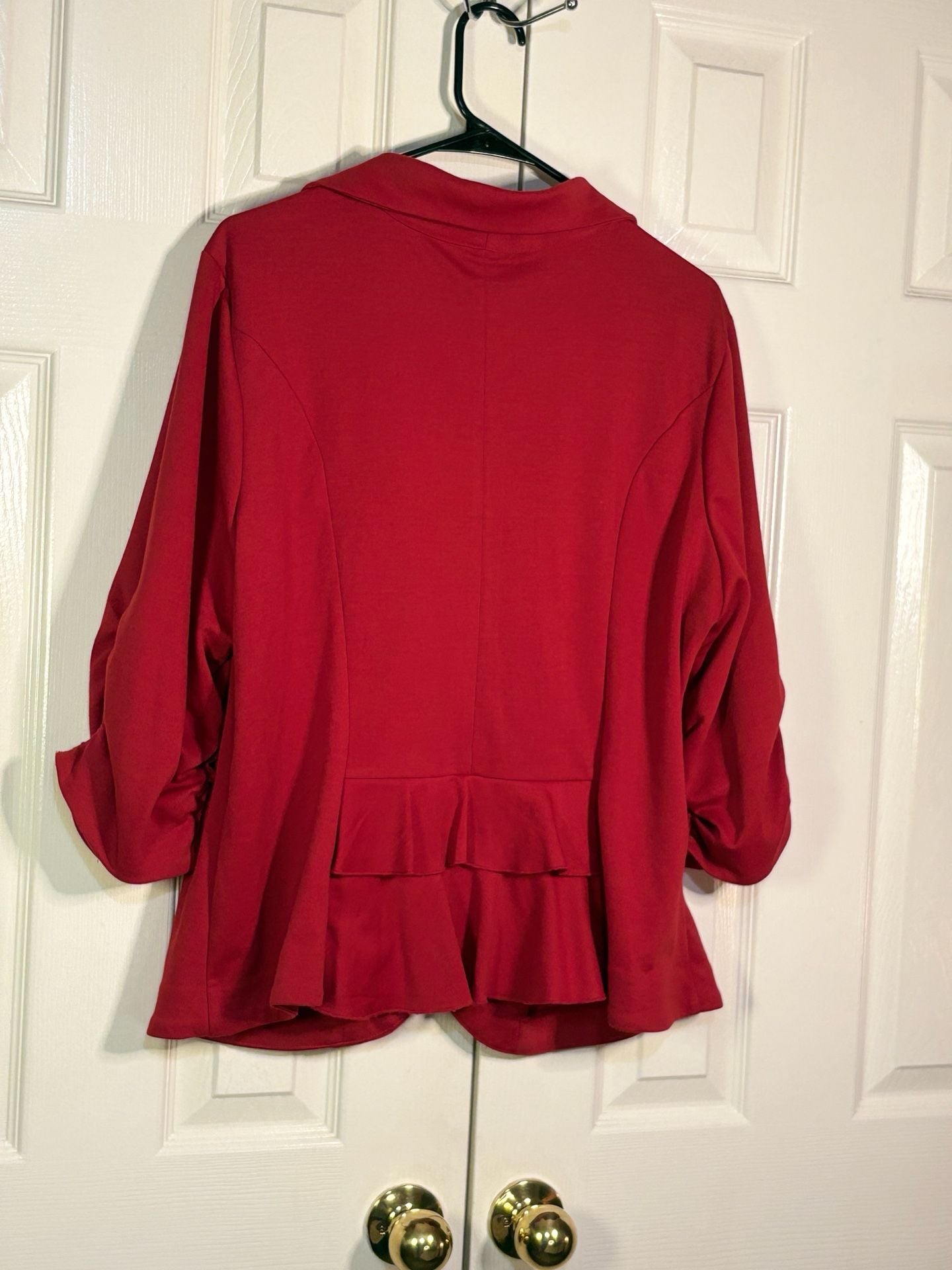 Torrid Blazer Size 2 Red Business Casual Work Office Jacket Pockets 5