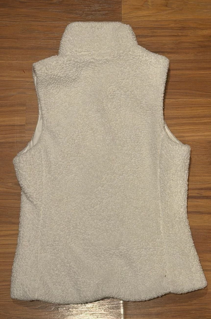 Patagonia Los Gatos Fleece Vest Size XS White Full Zip 8