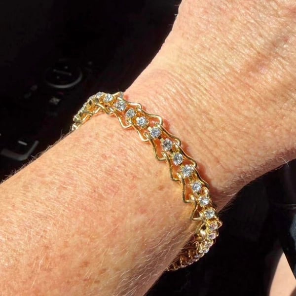 Vintage Gold Tennis Bracelet