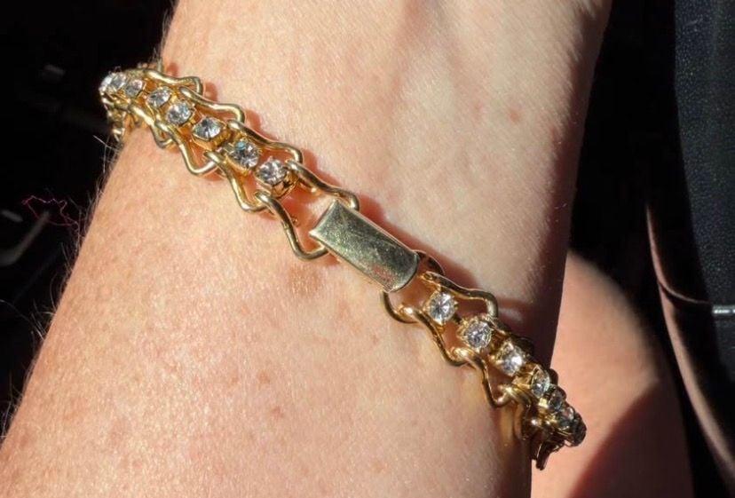 Vintage Gold Tennis Bracelet 2