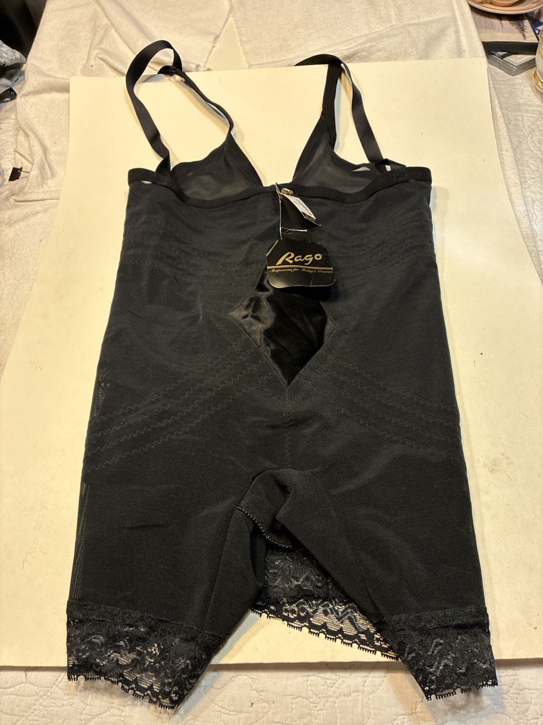 Rago Body Briefer Style 9070 Size 2XL Black Shapette Shapewear 2