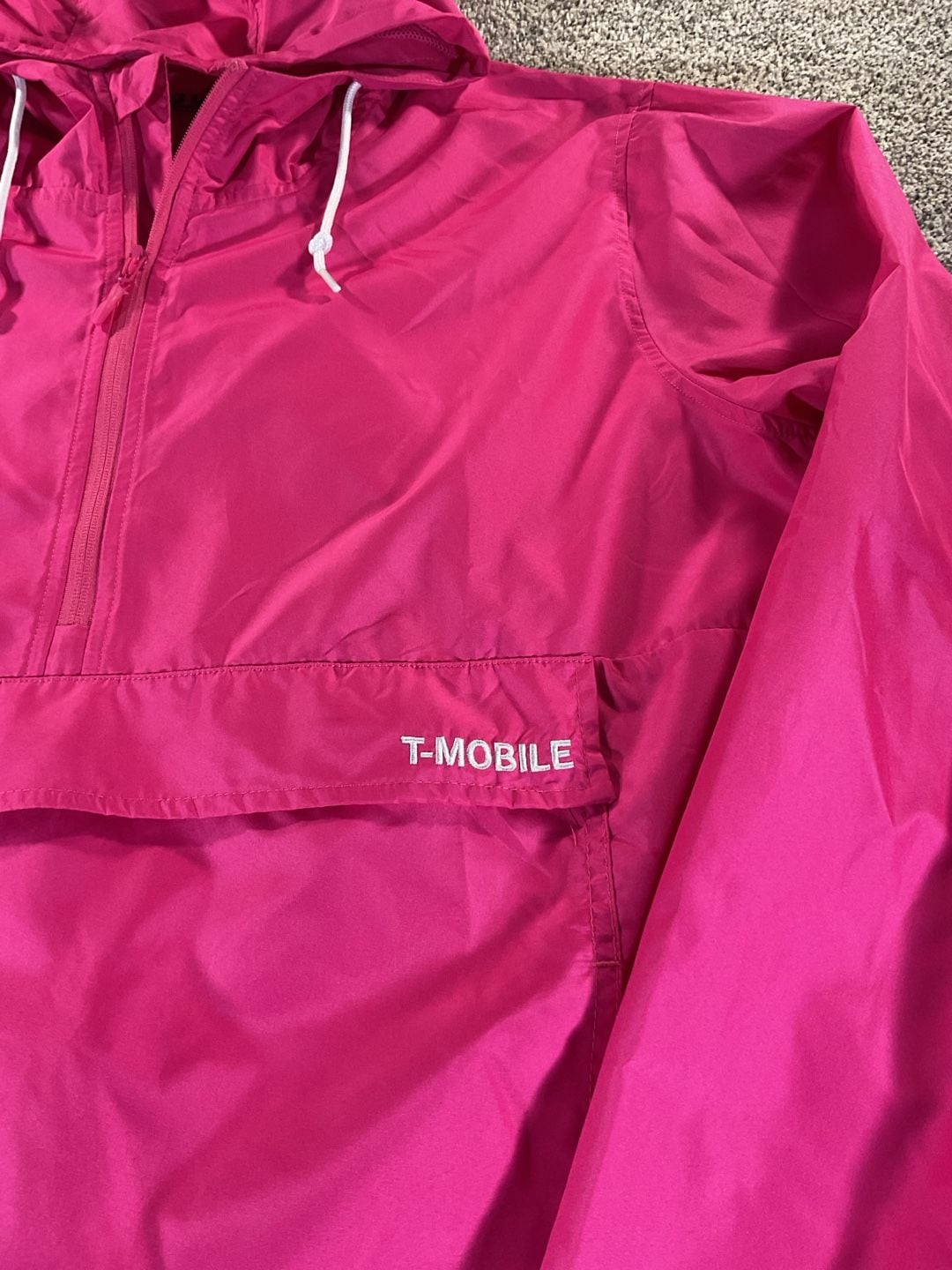T-Mobile Anorak Wind Breaker Pullover Jacket Pink. Nice! 3