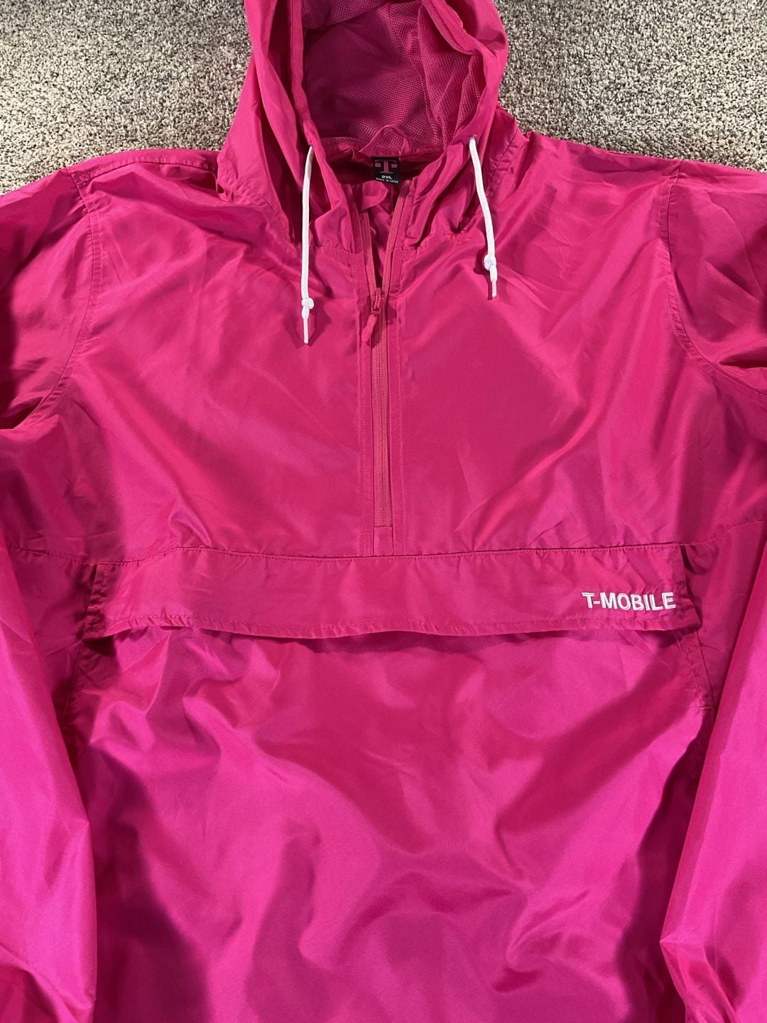 T-Mobile Anorak Wind Breaker Pullover Jacket Pink. Nice! 5