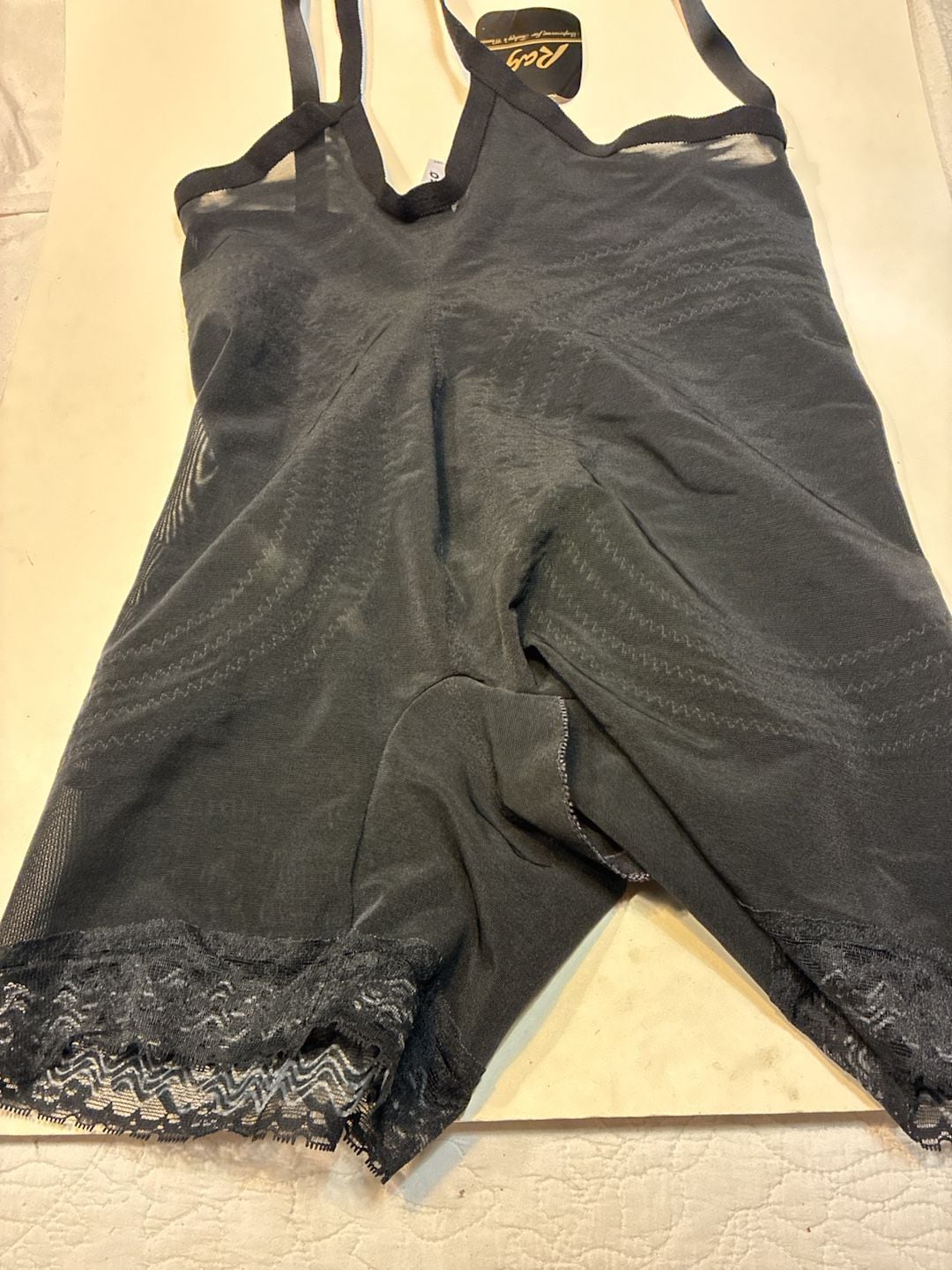 Rago Body Briefer Style 9070 Size 2XL Black Shapette Shapewear 9