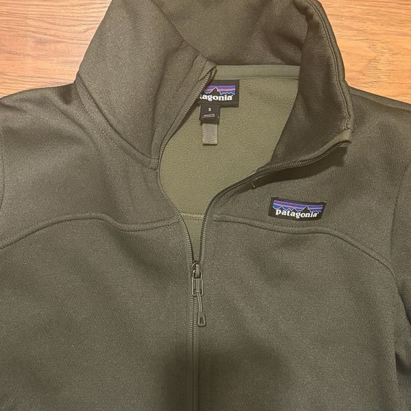 Patagonia Ukiah Jacket Size S Green Full Zip Fleece