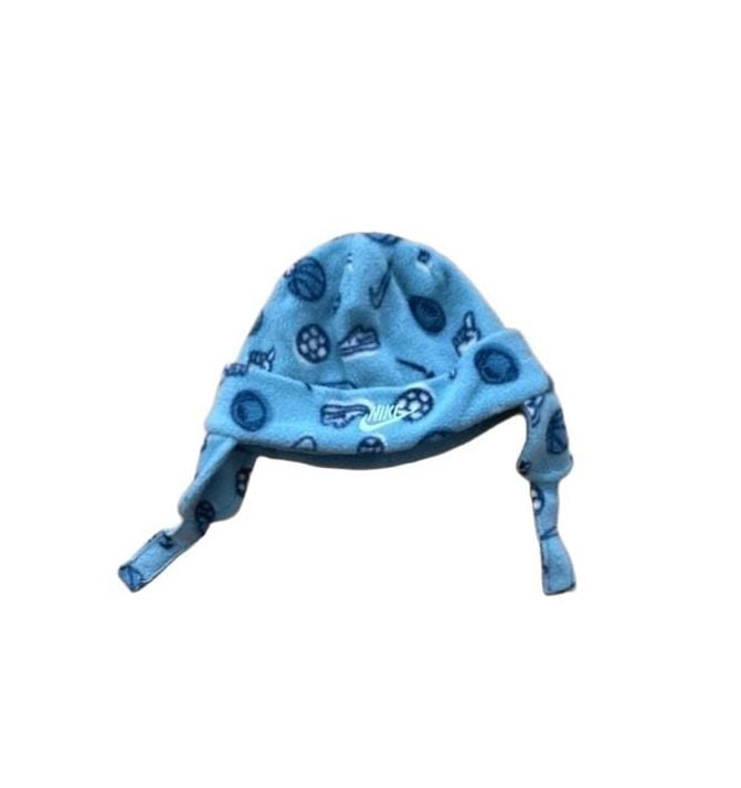 Nike Fleece Trapper Hat Blue Sports Print 2