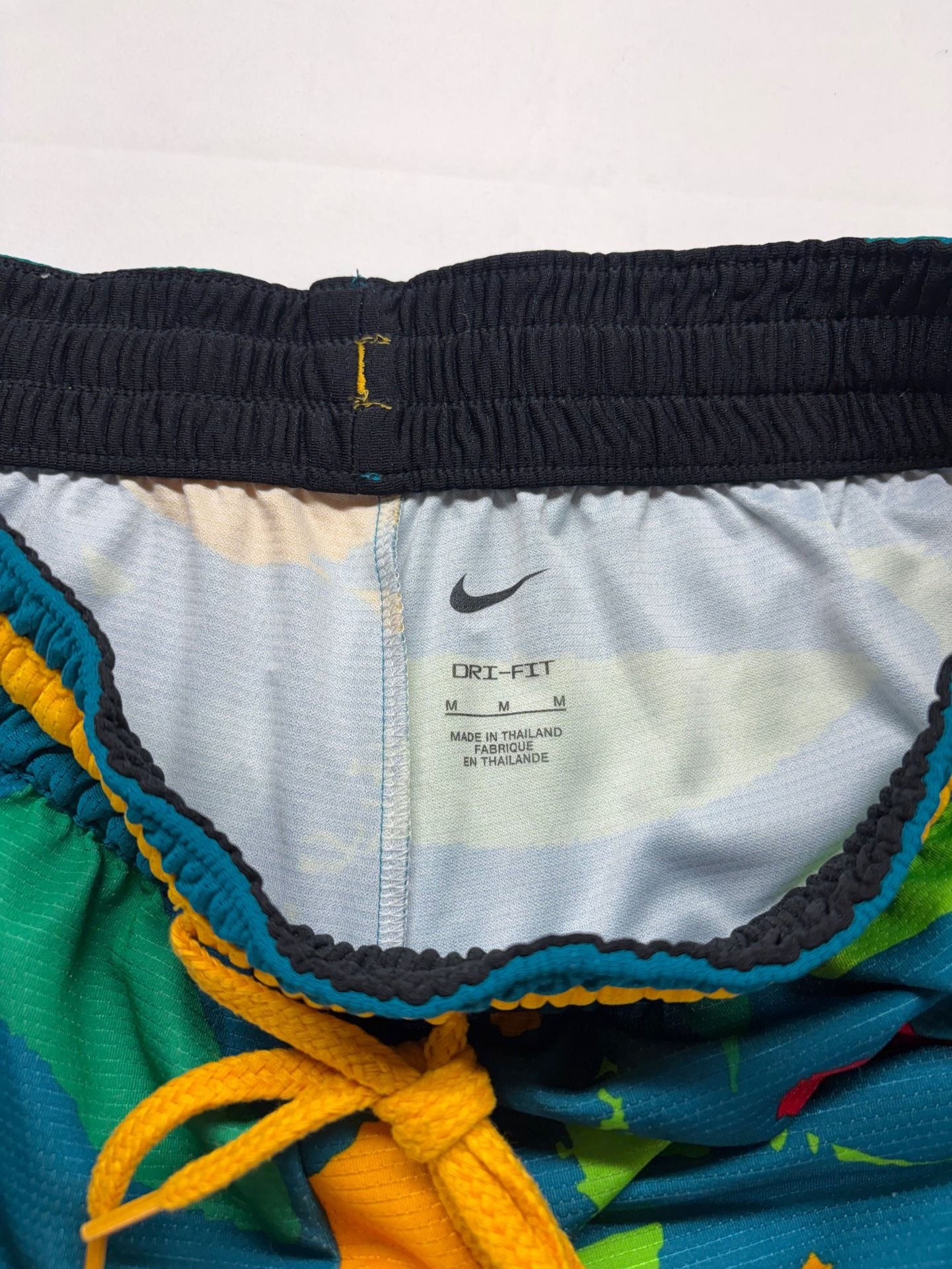 Nike Dry DNA Men's Basketball Shorts Spruce Blue/University Gold Love 9” Medium 5