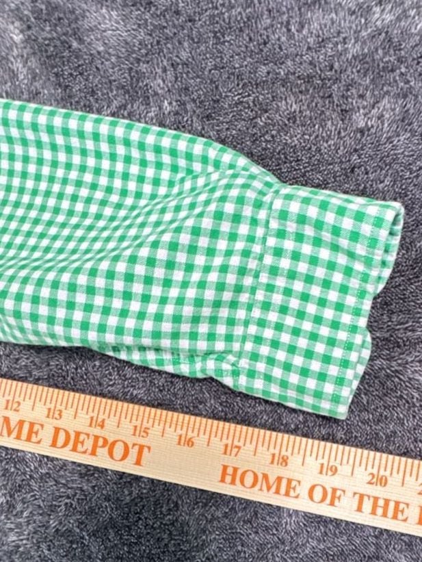 Polo Ralph Lauren Classic Fit Gingham Oxford Shirt Size S Green White 8