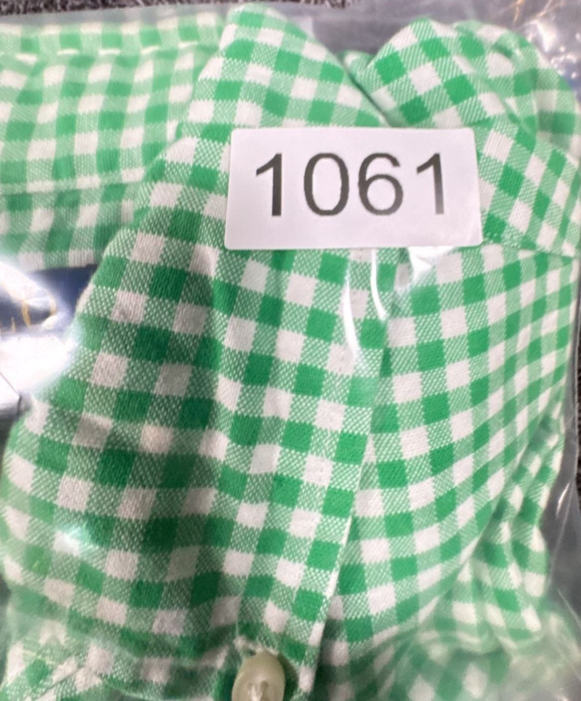 Polo Ralph Lauren Classic Fit Gingham Oxford Shirt Size S Green White 9